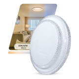 Lustre Cristal Led 30w - 60w Redondo Sobrepor Multicor