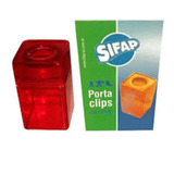 Porta Clips C/iman Cuadrado Marca Sifap Escritorio 