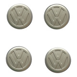4 X Centro Llanta Tapa Rueda Volkswagen Gol Metalizado