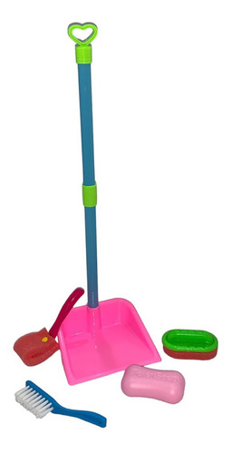 Brinquedo Kit Conjunto De Limpeza Simples Infantil Colorido