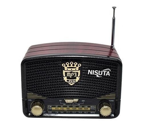 Parlante Vintage Radio Am/fm Usb Bluetooth Slot Sd Mp3