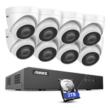 Annke Sistema De Cámara De Seguridad H500 De 5 Mp Poe Con