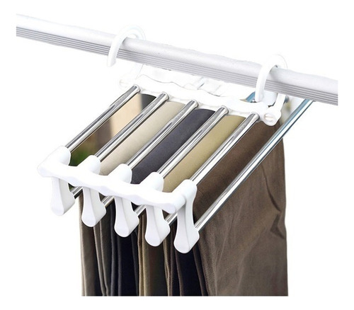 Organizador De Pantalones Multifuncional De Acero Inoxidable