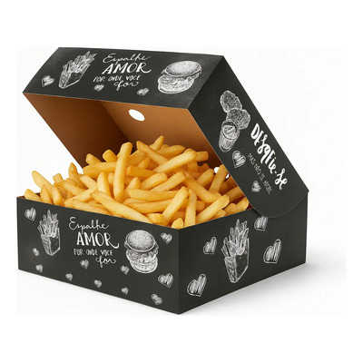 Embalagem Batata Frita Viagem Delivery P Modelo Giz (100 Un) | MercadoLivre