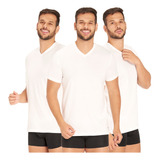 Playeras Tommy Hilfiger Color Blanco Pack X3 Para Hombre