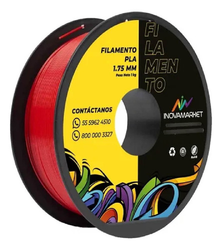 Filamento 3d Pla+ 1.75 Mm Varios Colores Inovamarket 
