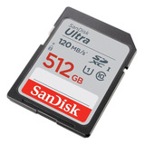 Cartão De Memória Sdxc Sandisk 512gb Ultra 120mbs C10
