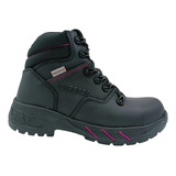 Bota De Seguridad Uniroyal 1601 Negro Rosa 2/6