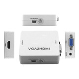 Adaptador Cable Convertidor Vga A Hdmi + Audio 3.5 Stereo