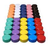 Yugood Paquete De 50 Imanes Coloridos Para Refrigerador, Peq