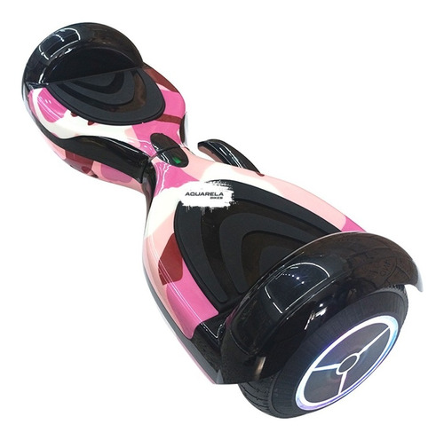 Hoverboard Série Especial Rosa Bluetooth Alça Farol