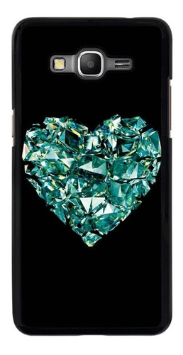 Funda Protector Para Samsung Galaxy Corazon Diamante Verd