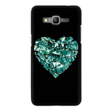 Funda Protector Para Samsung Galaxy Corazon Diamante Verd