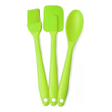 Set Utensilios De Cocina Silicona Cuchara Espatula Pincel