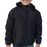 Jaqueta Masculina Infantil Bobojaco De Nylon Com Capuz Frio