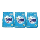 Omo Detergente Polvo 800 Gramos Pack X 3 Unidades