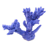 Enfeite De Silicone Soma Coral Acropora Stag Horn Azul