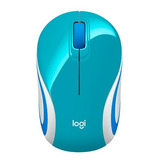 Mouse Inalambrico Logitech M187 Celeste Mini - Techbox Color Brave Blue