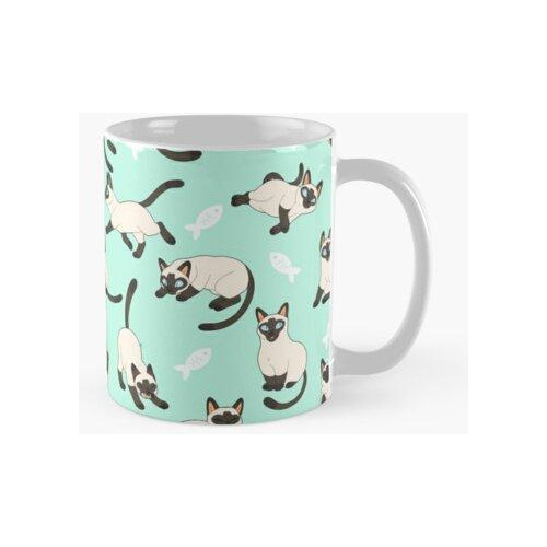 Taza Gatos Siameses Calidad Premium