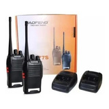 Walkie-talkie Baofeng Walk Talk Bf-777s Com 2 Rádios E Frequência 400hmzx470hmz - Preto 100v/240v