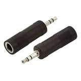 Adaptador P10 Femea Para P2 Macho Stereo Auxiliar Som