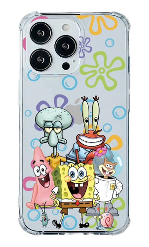 Case Funda Protector Bob Esponja Transparente Para Motorola