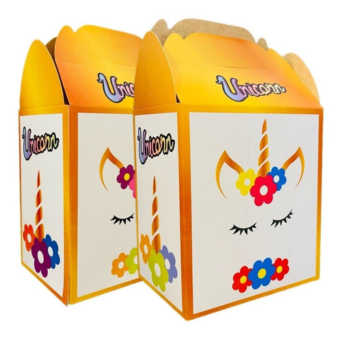 50 Cajas Dulceros Personajes Fiesta Carton Bolo Envío Gratis