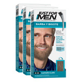 Kit X3 Tintura Gel Hombre Barba Bigote Just For Men Vs Tonos