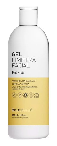 Biobellus Gel Limpieza Facial Piel Mixta Pantenol Manzanilla