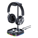 Soporte De Auriculares Rgb Para Juegos Para Escritorio, Sopo