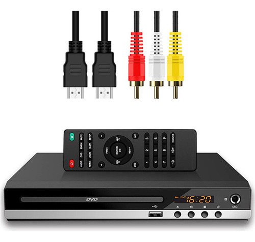 Reproductor Dvd Tv Mp3 Usb 110v Con Mando A Distancia