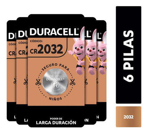 Pila Boton Litio Duracell 2032 6 Unidades  / Superstore