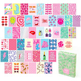 Kit De Decoración De Habitación Preppy, 50 Pcs, 4x6 P...