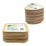 Platos Cuadrados Compostables De Hoja De Palma De 6 Pulgadas