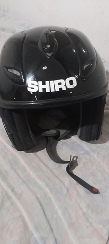 Caco Shiro Sh- 50 Abierto ,falta Visera Color Negro Muy Buen