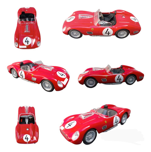 Ferrari 250 Testa Rossa 1959, Escala 1:43, Burago, Metálico.