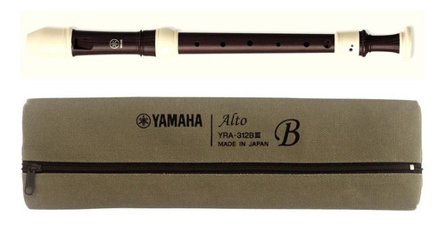 Flauta Doce Yamaha Contralto Barroca Yra-312biii Com Bag