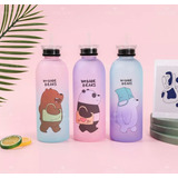 Botella Agua 1l Osos Bare Kawaii Bicolor Stickers Termo Bote