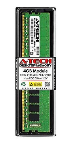 Memoria Ram A-tech 4gb (1x4gb) Ddr4 2133mhz Udimm Pc4-17000