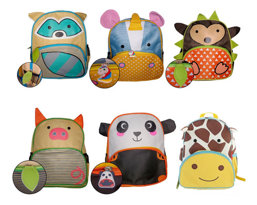 Mochila Infantil De Animales Para Niños Niñas Jardín Escolar