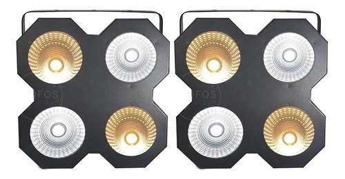 2 Mini Brut Led 4 X 100w 400w Branco Quente Frio Dmx Dj 110v/220v