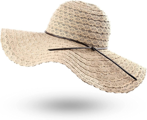 Sombreros De Playa De Verano Para Mujer, Ala Ancha, Plegable