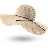 Sombreros De Playa De Verano Para Mujer, Ala Ancha, Plegable