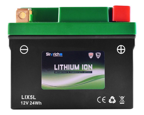 Bateria De Litio Skyrich P/moto Lix5l Libre Mantenimiento