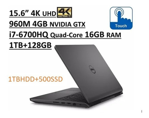 Dell Inspiron 7000 I7559 15.6 Uhd 4k Gtx960m 16gb 1tb + 500