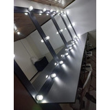 Camerino Profesional Con Luces Y Set De 4 Sillas Metálicas