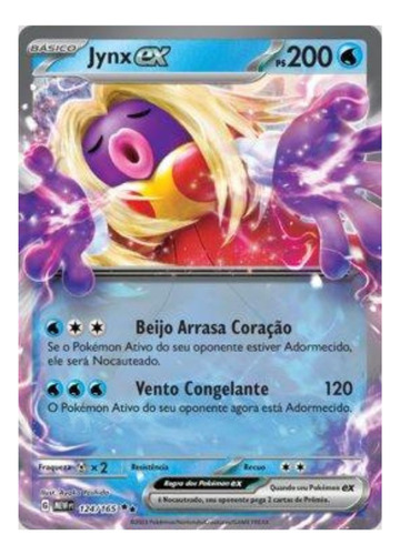 Carta Pokémon: Jynx Ex (124/165) 151