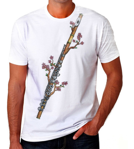Camiseta Camisa Flauta Instrumental Musical Classico 04