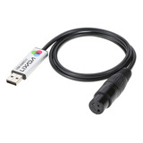 Lixada Usb A Dmx Adaptador De Interfaz Led Dmx512 Ordenador