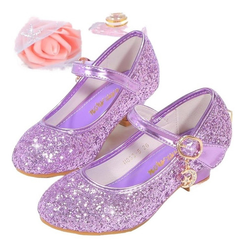 Zapatos De Princesa Con Lentejuelas Para Niña